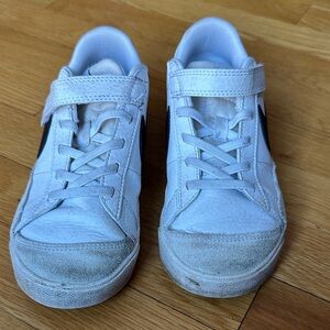 Kids White and Black Sneakers